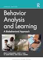 Amazon.com: Behavior Analysis and Learning: A Biobehavioral